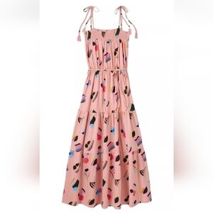 Casual Maxi dress rainbow and pastel